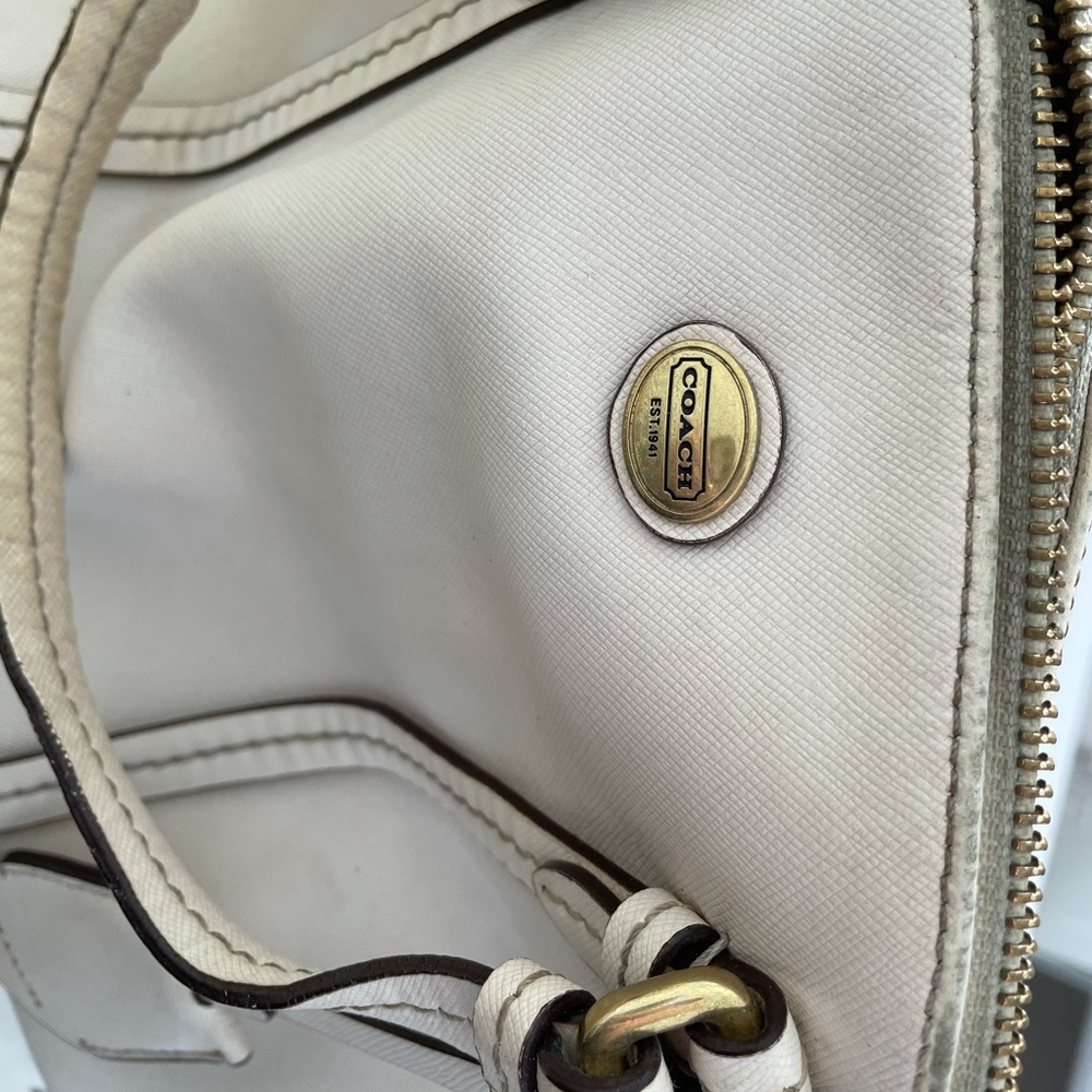 Coach White Handbag - Picture 3 of 6
